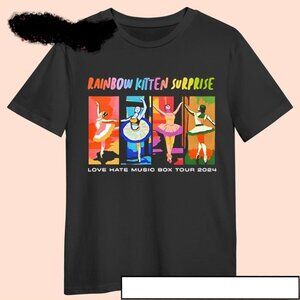 Rainbow Kitten Surprise love hate music box tour 2024 shirt
